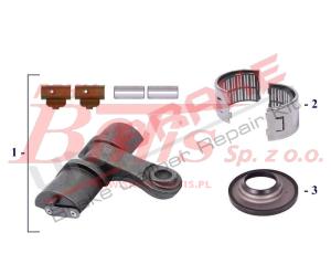 KPL.NAPRAWCZY unb ZACISKU HAMULCOWEGO MEIRTOR D DUCO AXIA DZWIGNIA ZACISKU Z LOZYSKAMI/PRAWA/ 153MM X 118MM