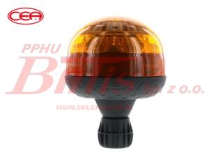 LAMPA vignal OSTRZEGAWCZA DIODOWA POMARAŃCZOWA  10 - 30V, ISO 4148/4165 / mocowana na trzpień KLOSZ D14731 / podwójny błysk / ECE R10 / ECE R65 / wysokość 172 mm , średnica 128 mm /