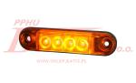 LAMPA horpol / żółta OBRYSOWA LED 12-24V / slim / ilość diod: 4 / HOR 88 /