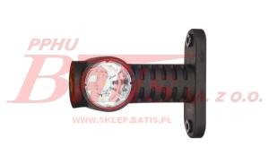 LAMPA horpol OBRYSOWA LED 12-24V / potrójna / wysięgnik długi prosty / przewód: 2x0,75mm2; długość: 0,5m / strona: L/P / moc znamionowa: 0,7/1,4W /