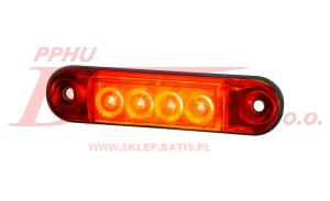 LAMPA horpol /czerwona OBRYSOWA LED 12-24V / SLIM / HOR88
