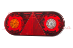 LAMPA horpol /lewa TYLNA 'STELLA' / z trójkątem odblaskowym / LED 12-24V / 6-segmentowa / HOR 105 / przewód okrągły 6x0,5mm2; długość 2m / prawa strona: 246841 /