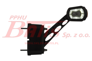 LAMPA horpol OBRYSOWA TRZYFUNKCYJNA LEWA HOR 101, Z MODUŁEM CZUJNIKA COFANIA, DIODOWA 12/24 V Z PRZEWODEM 3X0,75MM2 O DŁUGOŚCI 0,5MB BEZ WTYCZKI, PRAWA STRONA A: 247224