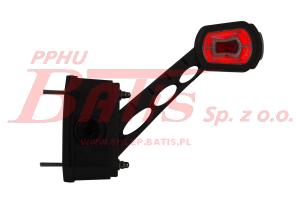 LAMPA horpol OBRYSOWA TRZYFUNKCYJNA PRAWA HOR 101, Z MODUŁEM CZUJNIKA COFANIA, DIODOWA 12/24 V Z PRZEWODEM 3X0,75MM2 O DŁUGOŚCI 0,5MB BEZ WTYCZKI, LEWA STRONA A: 247228