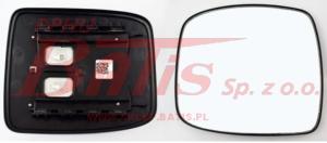 WKŁAD tangde LUSTERKA DALEKOSIĘŻNEGO PODGRZEWANY 211*192*40 DAF XF95/105/106 EURO 6