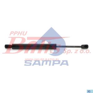 SPRĘŻYNA sampa GAZOWA OSŁONY SILNIKA DAF XF105 L-335mm / SKOK-100mm / 15Nm / FI-18mm / trumna /