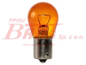ŻARÓWKA bosma 24V 21W BA15S 25X47 POMARAŃCZOWA P21W /  bolce symetryczne /
