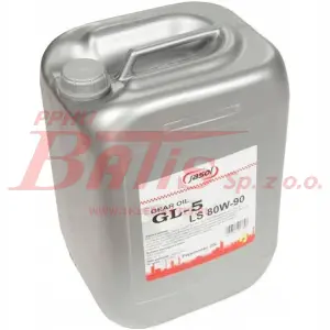 OLEJ jasol / 20 litrów PRZEKŁADNIOWY GEAR OIL GL-5 80W90 / opakowanie 20 litrów / sprzedawany na sztuki /