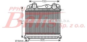 CHŁODNICA ava POWIETRZA INTERCOOLER MAN TGA /       TGX MOT.D D2066 LF 01/02/03/04/11 ; D 2866 2000-... //665*892*64/ dostawa z AVA styczeń  2023 /