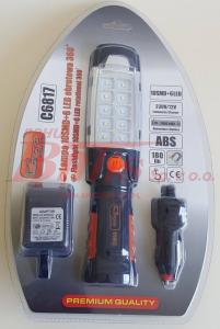 LAMPA richmann WARSZTATOWA 3W COBLED   6 LED 168lm / AKUMULATOR 2000mAh / obrotowa 360* / magnetyczna podstawa /