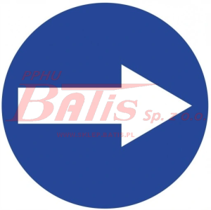 NAKLEJKA NAKAZ JAZDY fi 160 mm