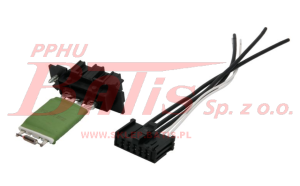 REGULATOR thermotec DMUCHAWY / opornik. z przewodami / ABARTH GRANDE PUNTO, PUNTO; CITROEN JUMPER; FIAT DUCATO, GRANDE PUNTO, LINEA, PUNTO, PUNTO EVO; OPEL CORSA D 0.9-3.0D 06.05-