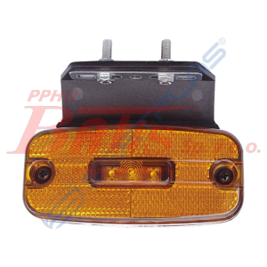 LAMPA sertplast / pomarańczowa OBRYSOWA Z ODBLASKIEM DIODOWA / uchwyt kątowy, wiązka elektryczna /