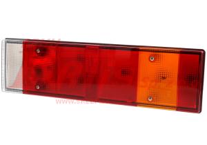 LAMPA vignal / prawa TYLNA 7-SEGMENTOWA PRAWA DAF / wtyk z tyłu; 8 pinów / rozsatw śrub montażowych 152mm / lewa - 045584 /