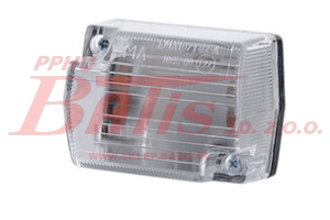 LAMPA horpol ŻARÓWKOWA OBRYSOWA 12/24V PROSTOKĄTNA MAŁA BIAŁA / bez przewodu /