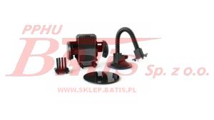 UCHWYT amio NA TELEFON UNIWERSALNY Z PRZYSSAWKĄ NA GIĘTKIM STATYWIE /  Wysokość 21cm / Długość 5cm / Szerokość 14cm /  Waga 0,22kg /