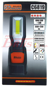 LAMPA richmann WARSZTATOWA 10W   5W / regulacja mocy / akumulatorowa, ze stacją dokującą /