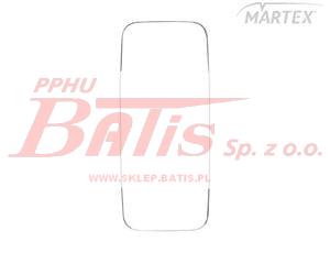 WKŁAD tangde LUSTERKA GŁÓWNEGO PODGRZEWANY R1200 431*186 MERCEDES ATEGO /MERCEDES AXOR ->06/2010