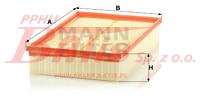 WKŁAD mann filter FILTRA POWIETRZA VOLVO S60 I, S80 I, V70 II, XC70 I