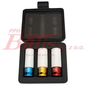 KPL NASADEK DŁUGICH UDAROWYCH DO FELG ALUMINIOWYCH 1/2' (17,19,21) corona