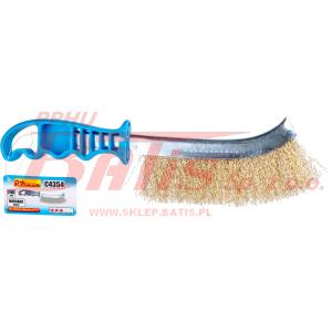 SZCZOTKA richmann DO RDZY 24cm DRUCIANA / plastikowa rączka / mosiądz /