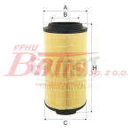 WKŁAD exmot FILTRA POWIETRZA / SCANIA G280/320/340/360/370/410/450/500// L2870/410/450/500/520/580/650/730// S370/410/450/500/520/580/650/730 09.2016 -