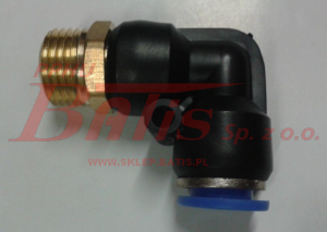 SZYBKOZŁĄCZE kraj /FI-6mm TEKELANU / kolanko / z gwintem M12x1,5mm /