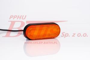 LAMPA fristom /żółta OBRYSOWA LED 12-36V / 3-funkcyjna / kierunkowskaz kat.5 / z odblaskiem i wiązką elektryczną / opakowanie: 10szt. /