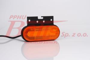 LAMPA fristom /żółta OBRYSOWA LED 12-36V / z uchwytem kątowym / 3-funkcyjna / kierunkowskaz kat.5 / z odblaskiem i wiązką elektryczną / opakowanie: 10szt. /