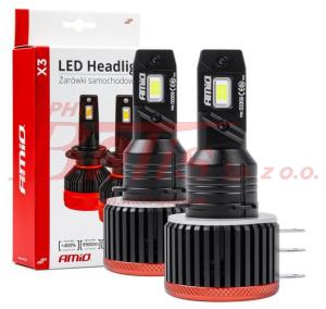 ŻARÓWKA amio / led H15 X3 Series 10-16V 90W / moc światła: 9900 lm / certyfikaty: E8 R10, CE / CANBUS - brak błędu spalonej żarówki /