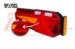 LAMPA horpol /prawa TYLNA 'MAVIC' LED 12-24V / z trójkątem odblaskowym i obrysem bocznym / przewód: 1,5m; 6x0,5mm2 / technologia NEON / od -30*C do 50*C / ilość diod: 103 /