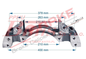 WSPORNIK unb / prawy ZACISKU HAM.WABCO PAN19 PRAWY 8 OTWOROWY.400 MM  / druga strona 174759 /