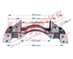 WSPORNIK unb / lewy ZACISKU HAMULCOWEGO WABCO PAN19 LEWY 8-OTW.  / druga strona 306070 /