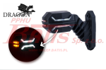 LAMPA horpol /prawa OBRYSOWA 'DRAGON' LED 12-24V / potrójna / wysięgnik krótki, ukośny / przewód: 2x0,75mm2; długość: 0,6m /
