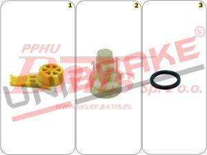 KPL NAPRAWCZY unb ZACISKU HAMULCOWEGO 95447/95446 - PRZEKŁADNIA I KOREK REGULACJI