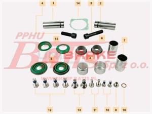 KPL.NAPRAWCZY unb ZACISKU HAMULCOWEGO DX19551/DX19552  MERITOR