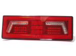 LAMPA kmr /prawa TYLNA KMR1 102 LED 12/24V / przewód: 300mm / posiada funkcje: POZYCJA; STOP; KIERUNKOWSKAZ; PRZECIWMGIELNA; COFANIE; ODBLASK / bez trójkąta odblaskowego / ZGODNA Z ECE R3, ECE R6, ECE R7, ECE R10, ECE R23, ECE R38 /