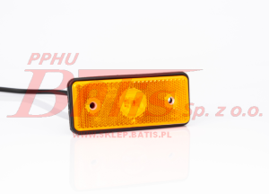 LAMPA fristom /żółta OBRYSOWA LED 12-24V / przewód: 2×0,75 mm2 / 1-funkcyjna / opakowanie: 10szt. / z uchwytem: LAM075789 /