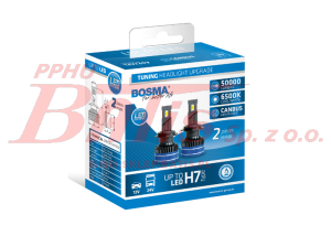 ŻARÓWKA bosma H7 'UPGRADE' LED 12/24V /  300% światła / !! 50000lm !! / 6500K; biała / 50W / 9-36V / trzonek PX26d / typ LED: SMD 3570 / CANBUS 2szt. / notatka /