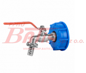 NAKRĘTKA bds MAUZERA Zestaw - IBC nakrętka S60x6 kran z wyjściem na GZ 3/4', wtyk na wąż 1/2' i nypel