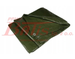 PLANDEKA kraj ZIELONA / wymiary 4 m * 5 m / MOCNA Z OCZKAMI / 180 g M2 /