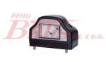 LAMPA horpol TABLICY REJESTRACYJNEJ LED 12-24V / 0,25/0,5W / przewód: 2x0,75mm2; o długości: 0,25m / od 30C do 50C / HOR47 /