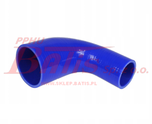 REDUKCJA FI 50-60 KOLANKA SILIKONOWEGO / kąt 90* / długość: 150x150mm / grubość: 4,50mm  /- 0.5mm / silikon poliester /