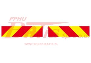 NAKLEJKA vignal WYRÓŻNIAJĄCA SAMOCHODOWA ŚREDNIA / wymiar 566 x 130 mm /  sprzedawana w komplecie / 1 kpl - 2 szt.  / ECE 70/01 /