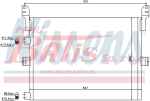 CHŁODNICA nissens KLIMATYZACJI / RVI PREMIUM DXI 7/DXI 11/MAGNUM DXI 12/DXI 13 / 610x478x15mm /