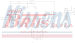 OSUSZACZ nissens  KLIMATYZACJI L-290mm fi-50mm MERCEDES ATEGO/AXOR mot. OM902/906/457 01/2002-10/2004