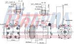 SPRĘŻARKA nissens KLIMATYZACJI / VOLVO F10, F12, F16, FL10, FL12, FL6, FL7, FLC, FS7 08.77-09.00 / typ: SD7H15 / czynnik: R134a / 7,95kg /