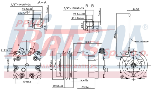 SPRĘŻARKA nissens KLIMATYZACJI / VOLVO F10, F12, F16, FL10, FL12, FL6, FL7, FLC, FS7 08.77-09.00 / typ: SD7H15 / czynnik: R134a / 7,95kg /