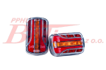 LAMPA fristom TYLNA LED 12-36V / 3-segmentowa / przewód 1m / NEON: kierunkowskaz; stop; pozycyjne / montaż pion/poziom / IP69 /
