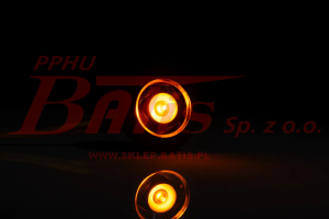 LAMPA fristom /żółta OBRYSOWA LED 12-36V / okrągła / wpuszczana z wiązką elektryczną 0,15m /